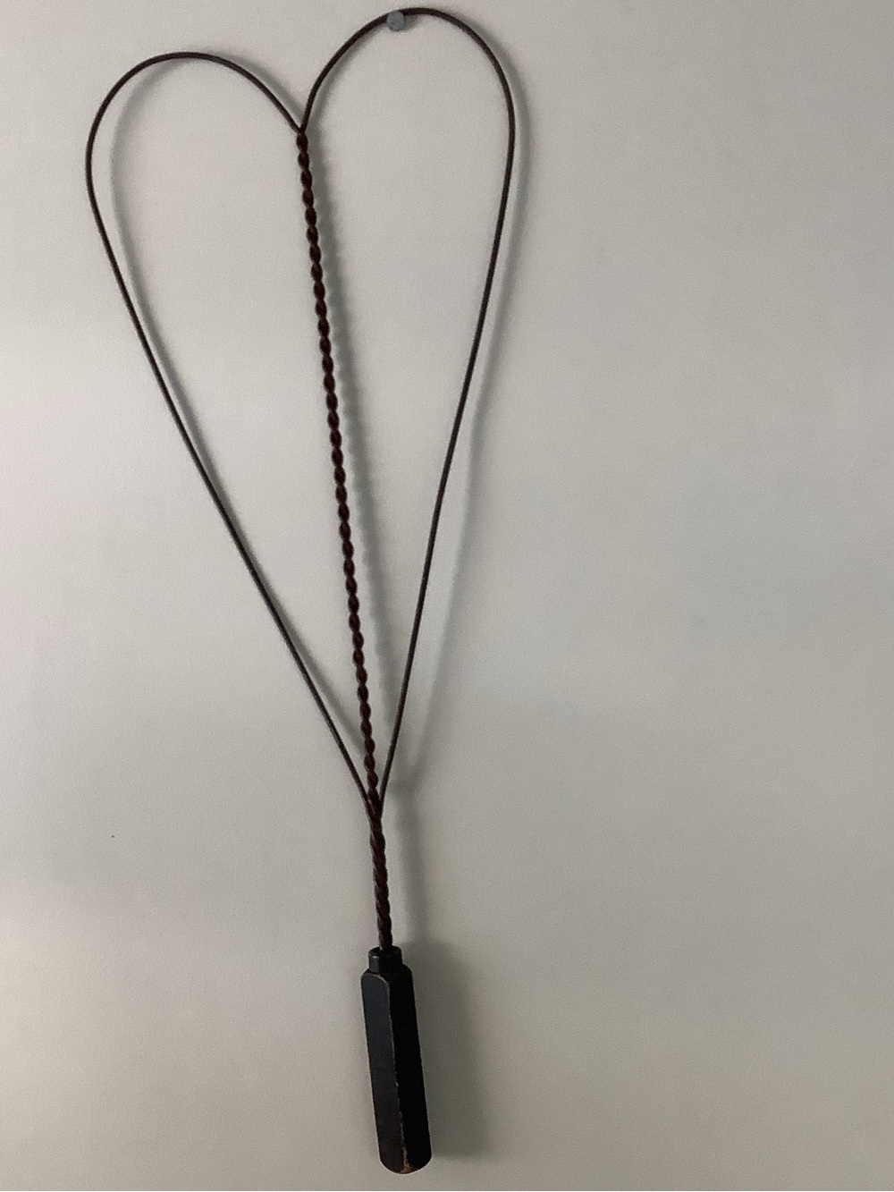 Antique Metal Wood Handle Rug Beater
